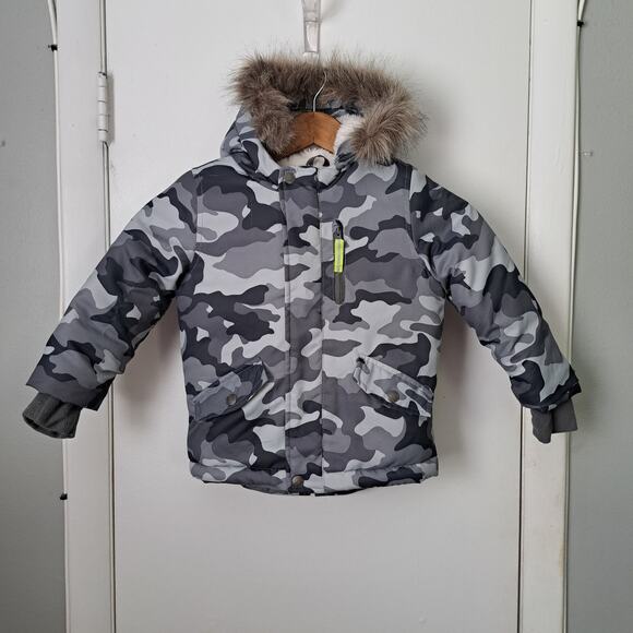 Cat & Jack Other - Cat & Jack Toddler Boys Camo Full Zip Puffer Winter Coat 3T